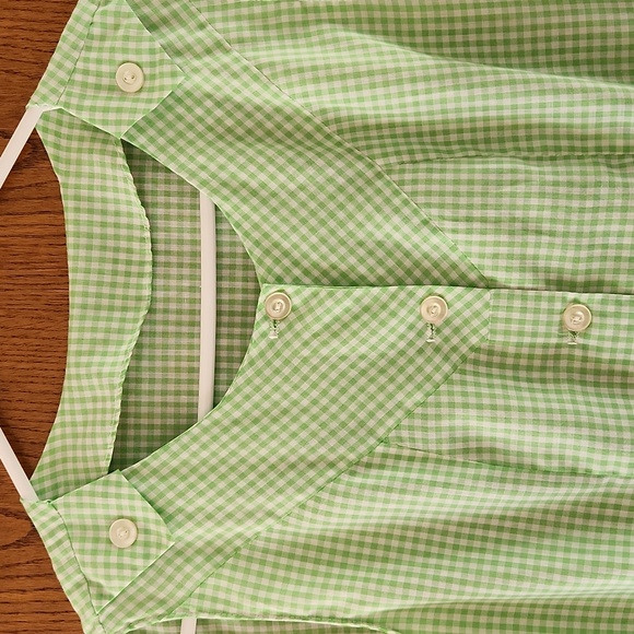 Misses vintage handmade gingham dress: 38 " bust appr size 10 - Picture 2 of 6